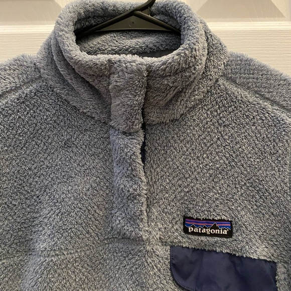 Patagonia Snap T Pullover Womens Small Fleece Jacket Blue - Picture 5 of 8